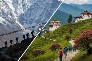 So sánh du lịch Nepal và Bhutan